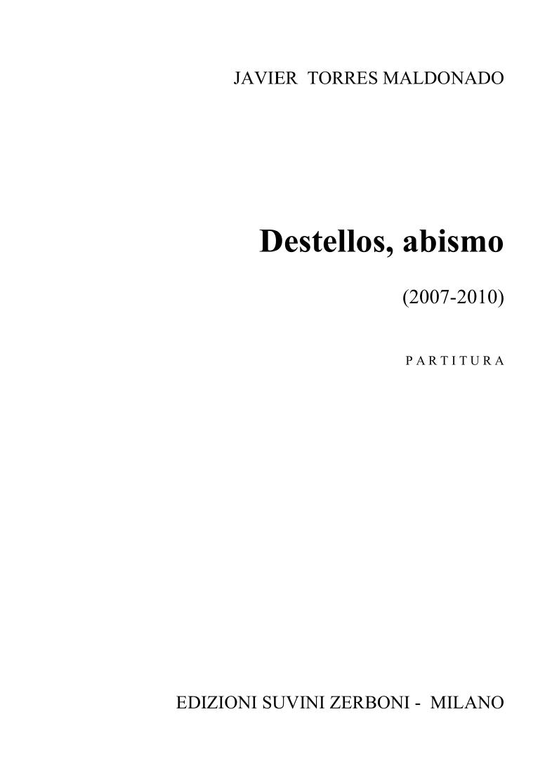 Destellos, abismo