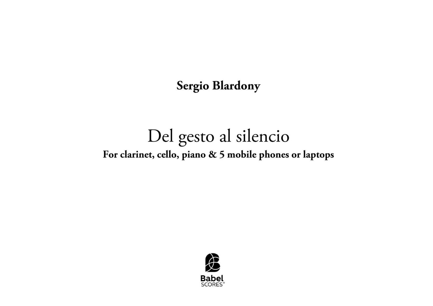 Del gesto al silencio