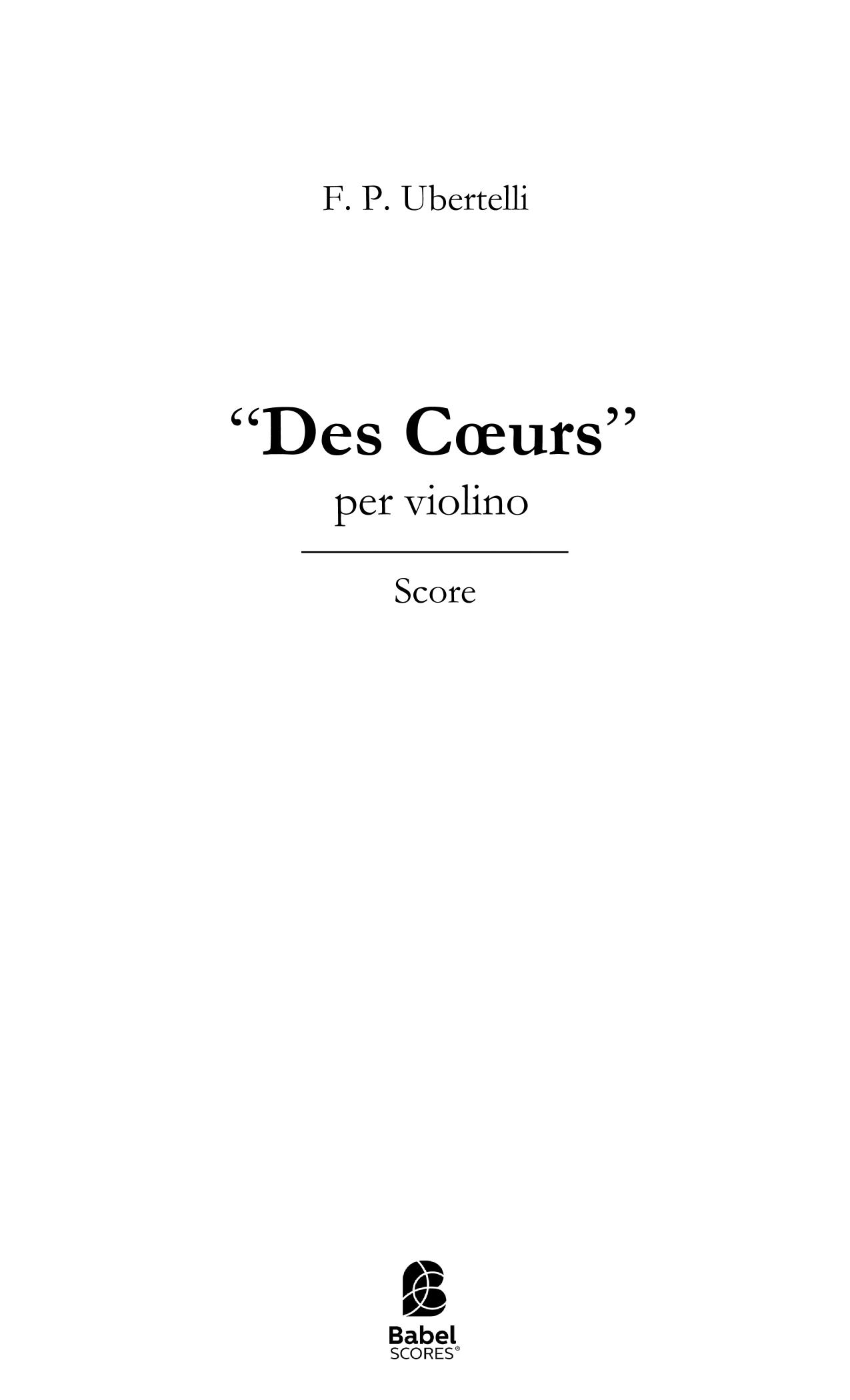 Des Cœurs