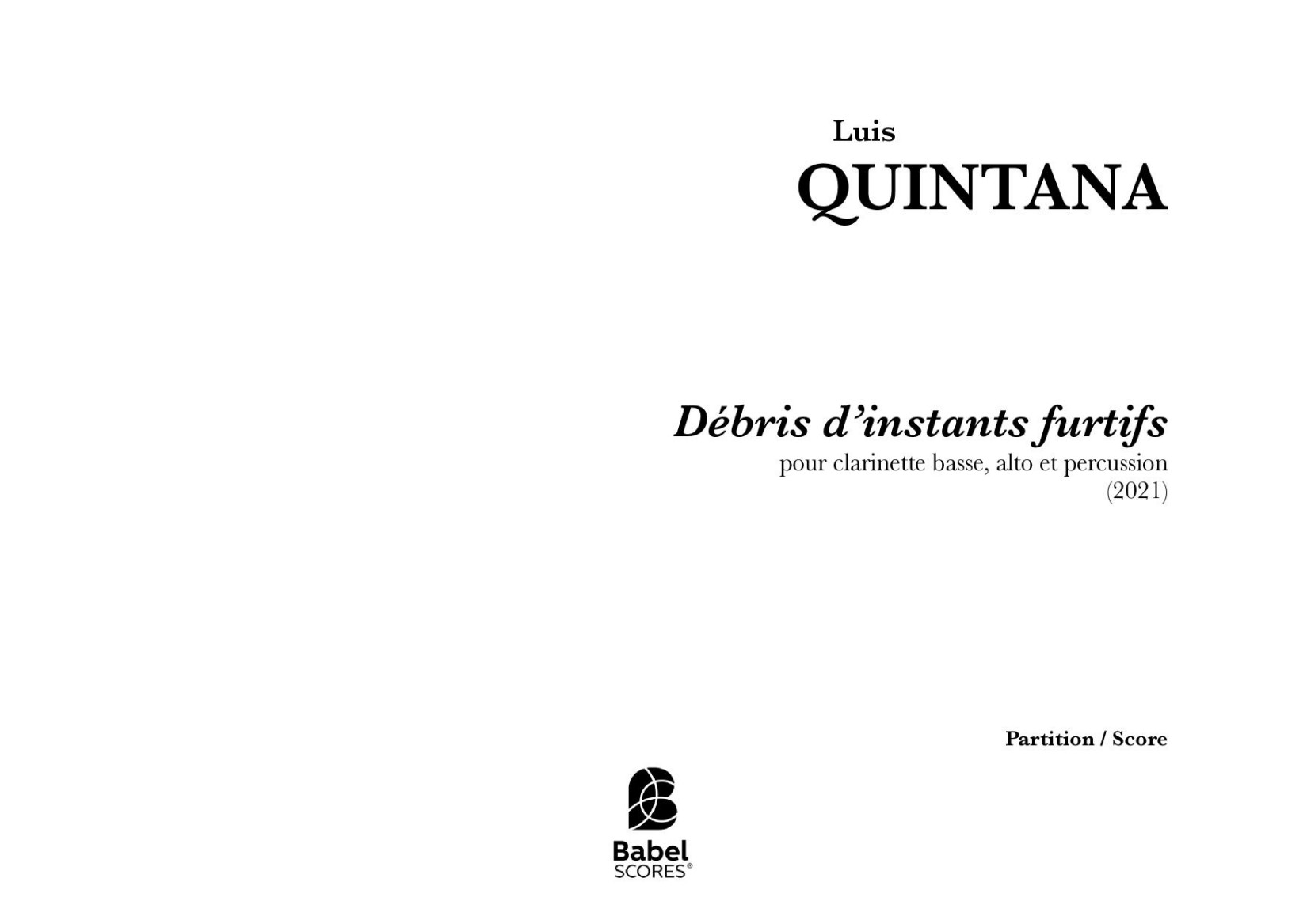 Débris d'instants furtifs