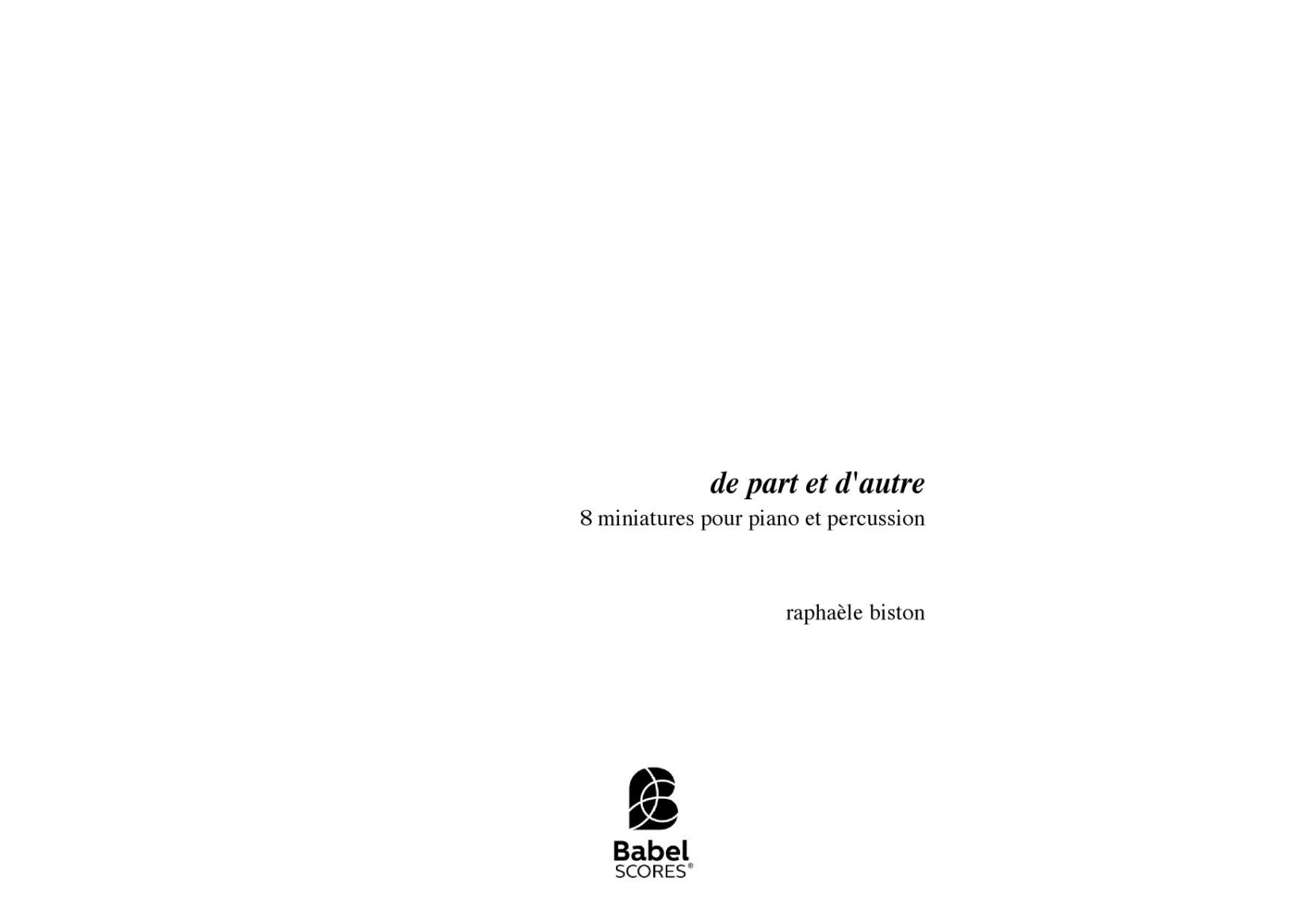 De part et d'autre