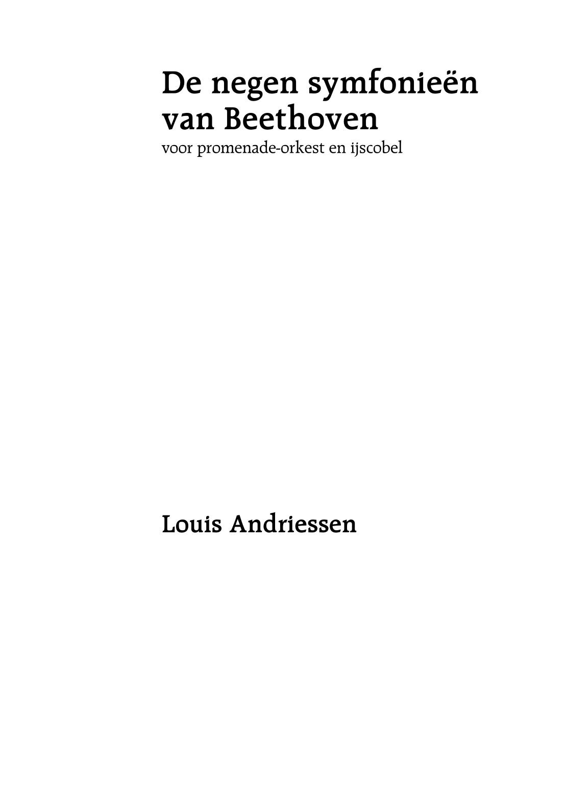De negen symfonieen van Beethoven