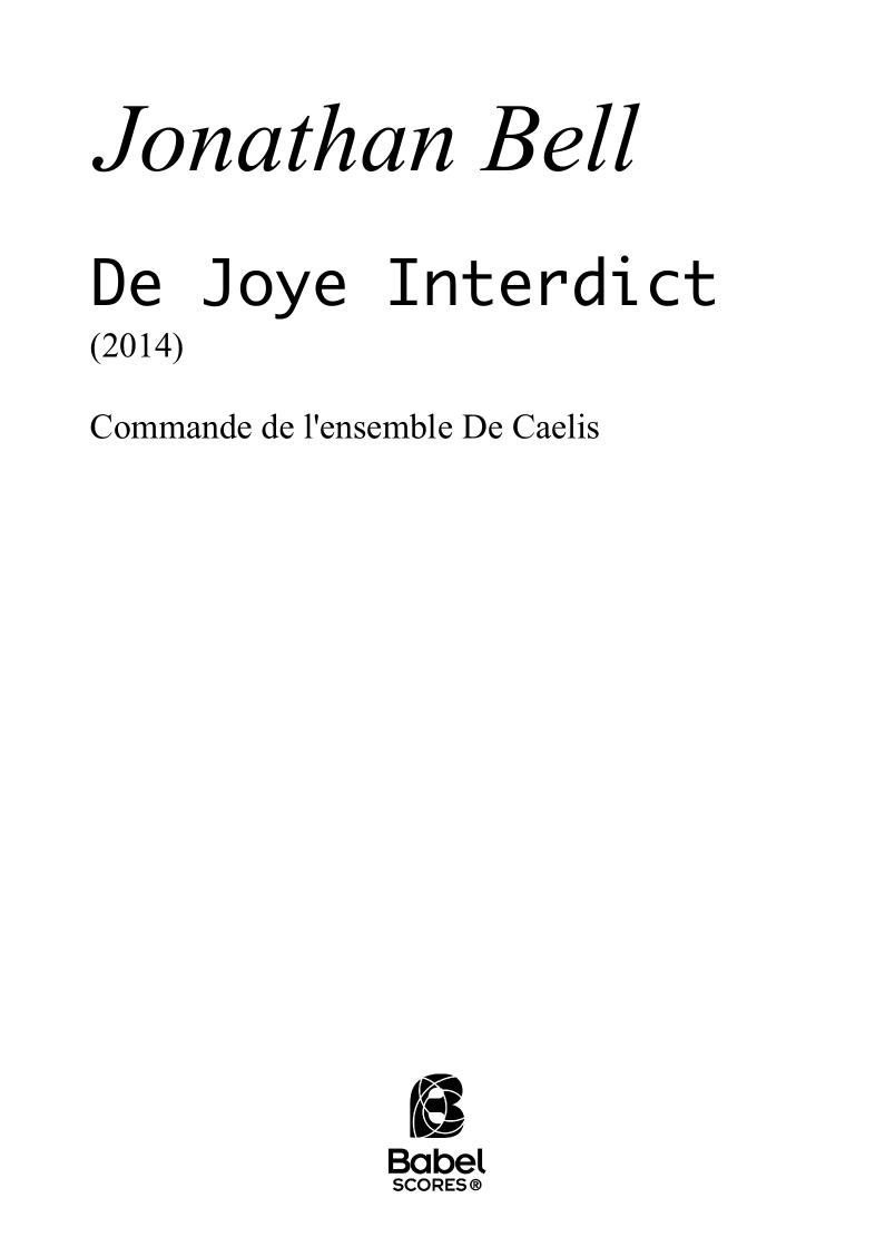 De Joye Interdict