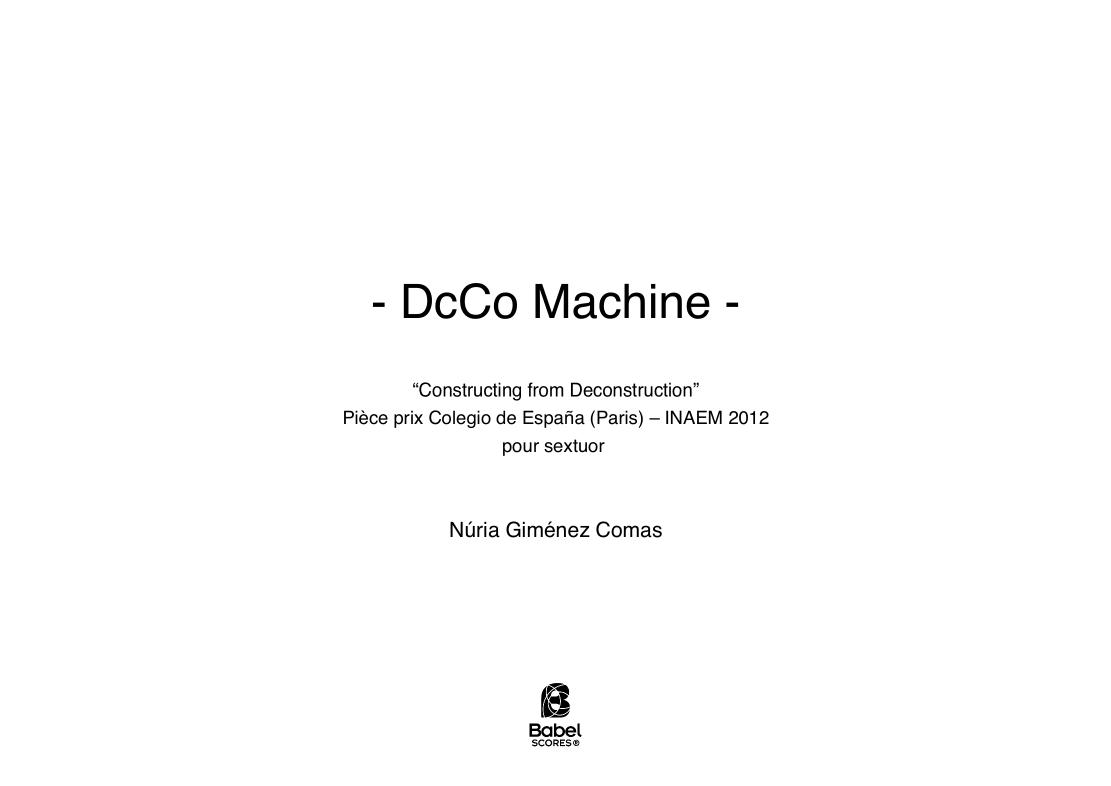 DcCo Machine