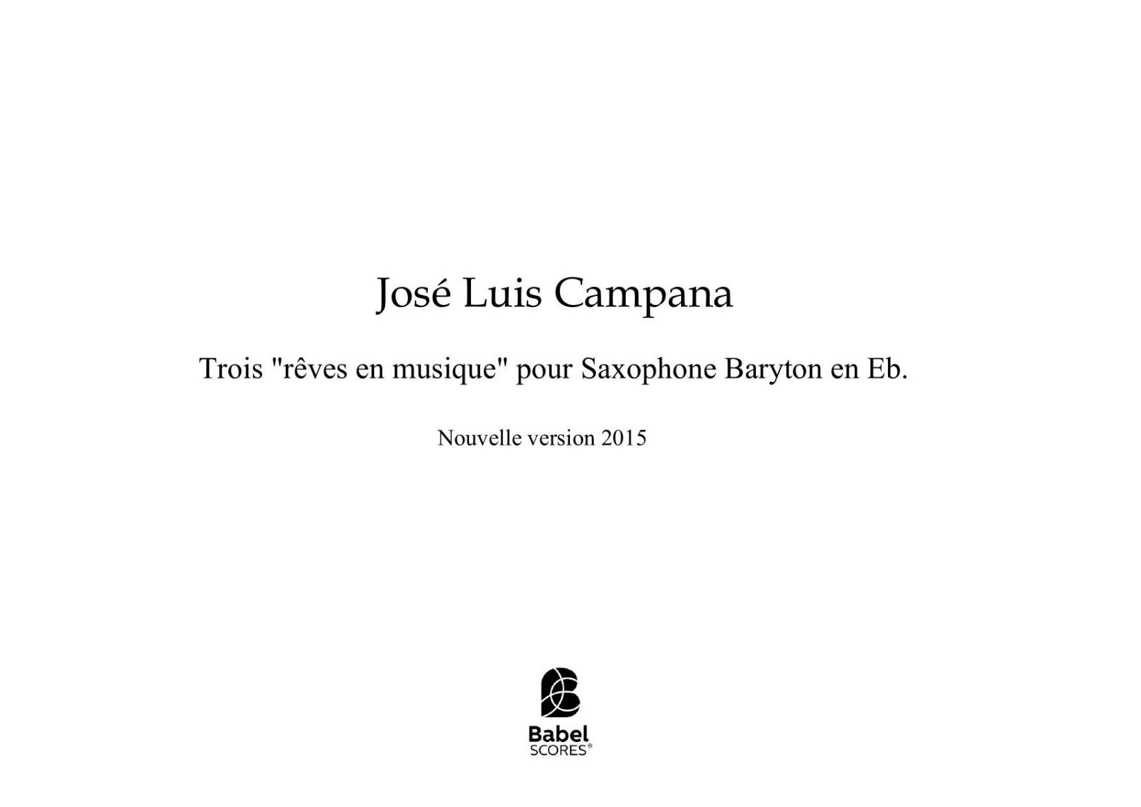 Trois rêves en musique