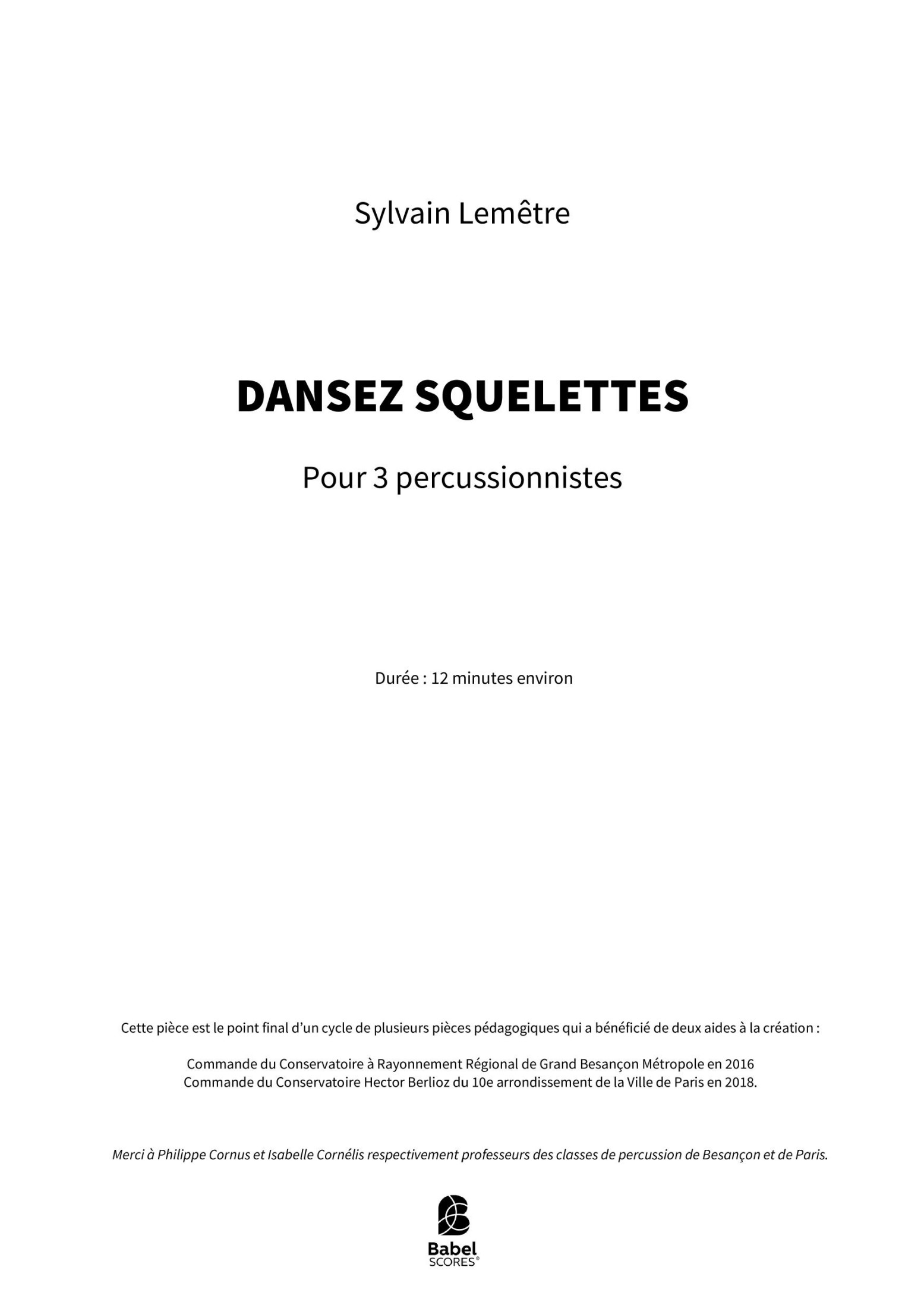 DANSEZ SQUELETTES