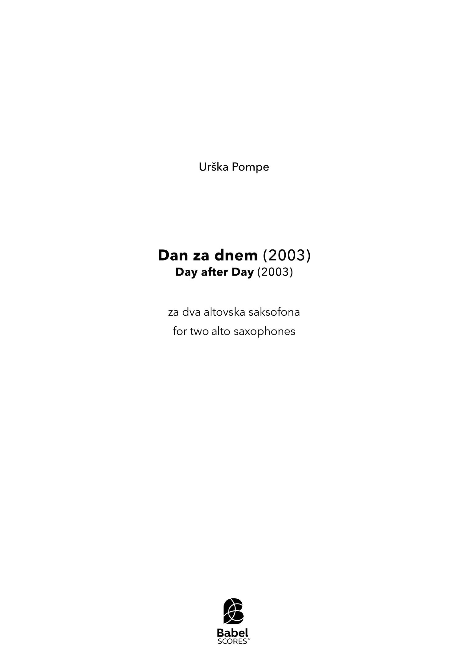 Dan za dnem - Day After Day