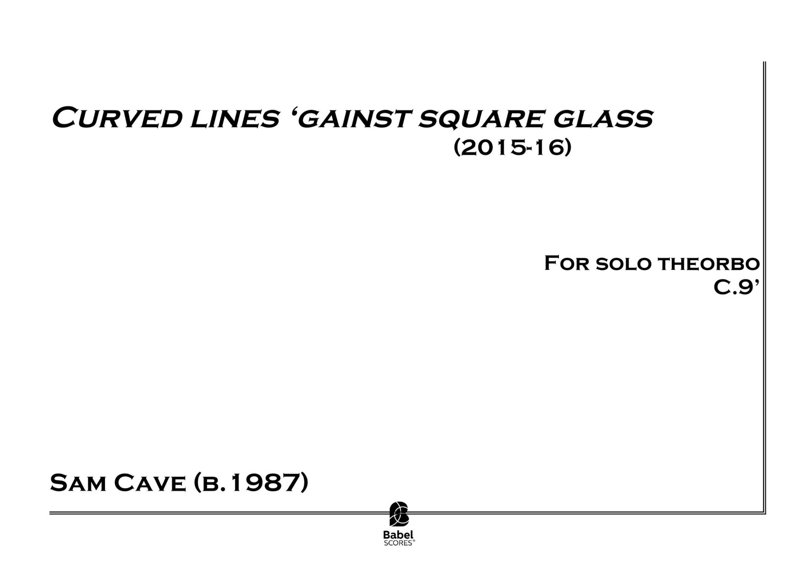 Curved Lines ‘Gainst Square Glass