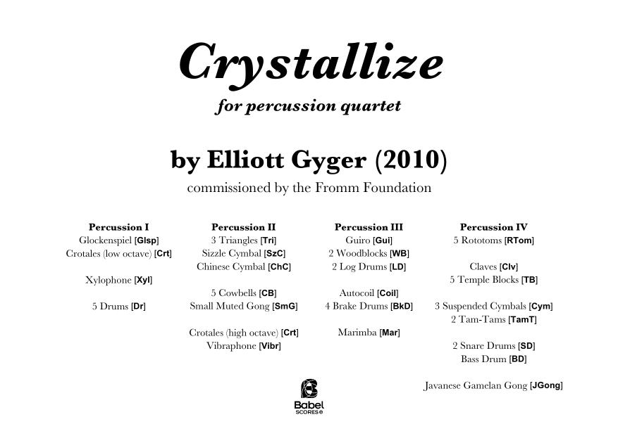 Crystallize