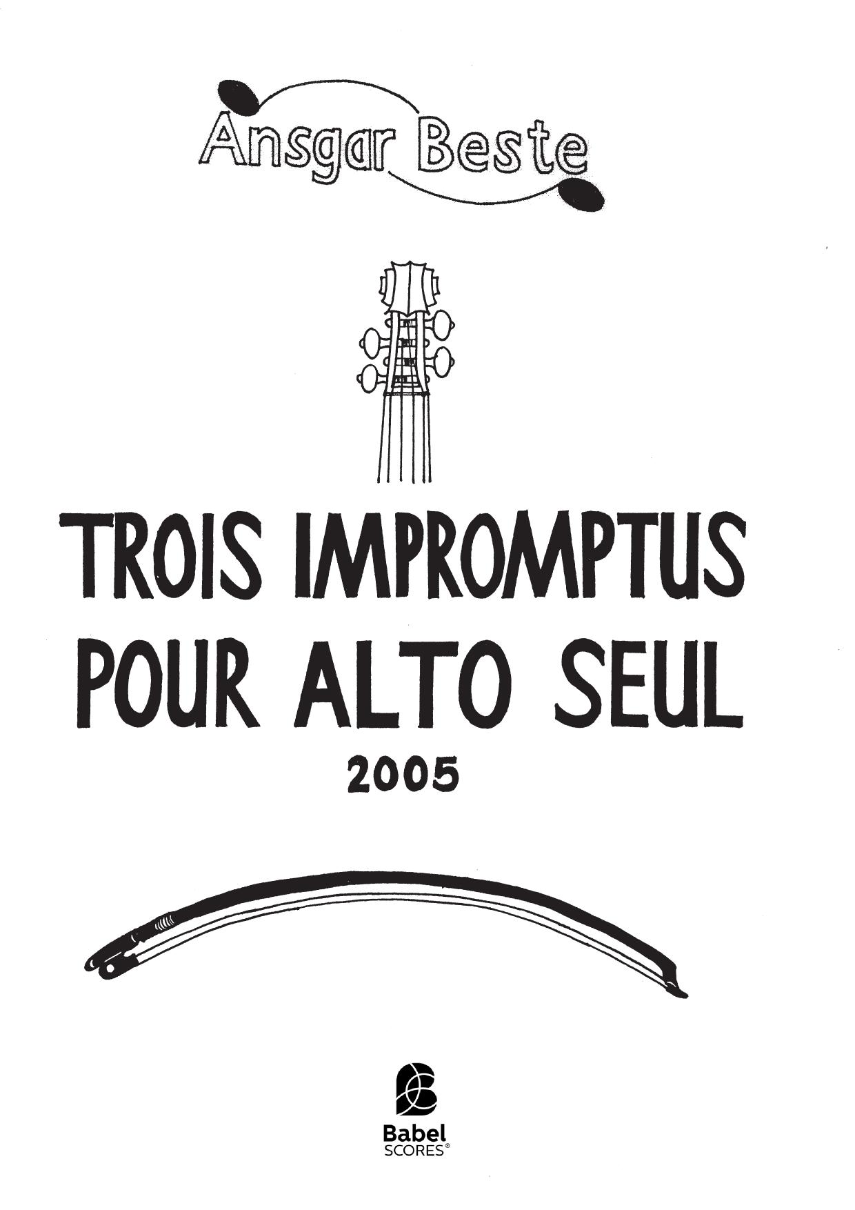 Trois Impromptus