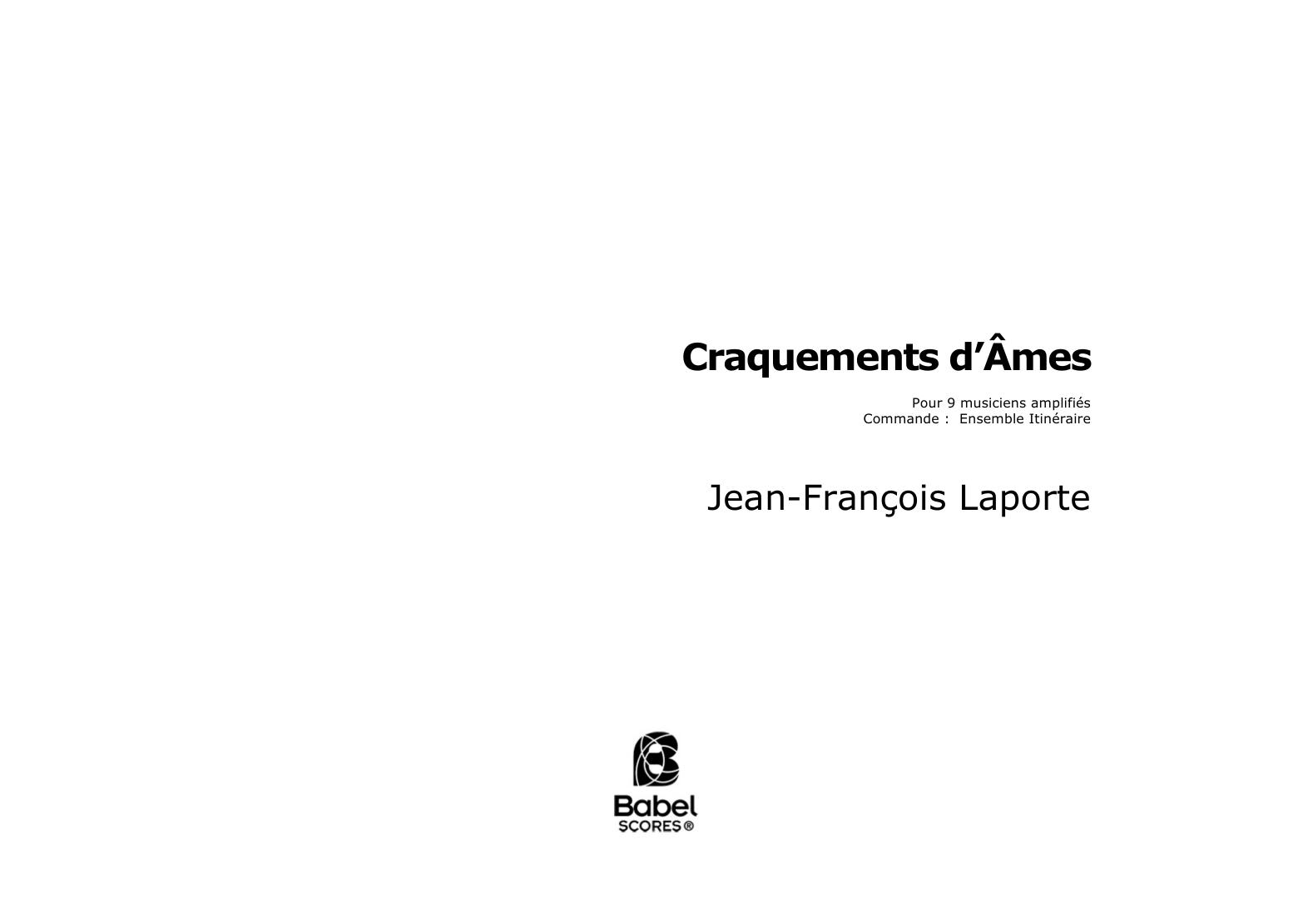 Craquements d'âmes