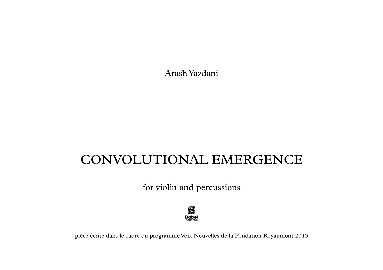 Convolutional Emergence