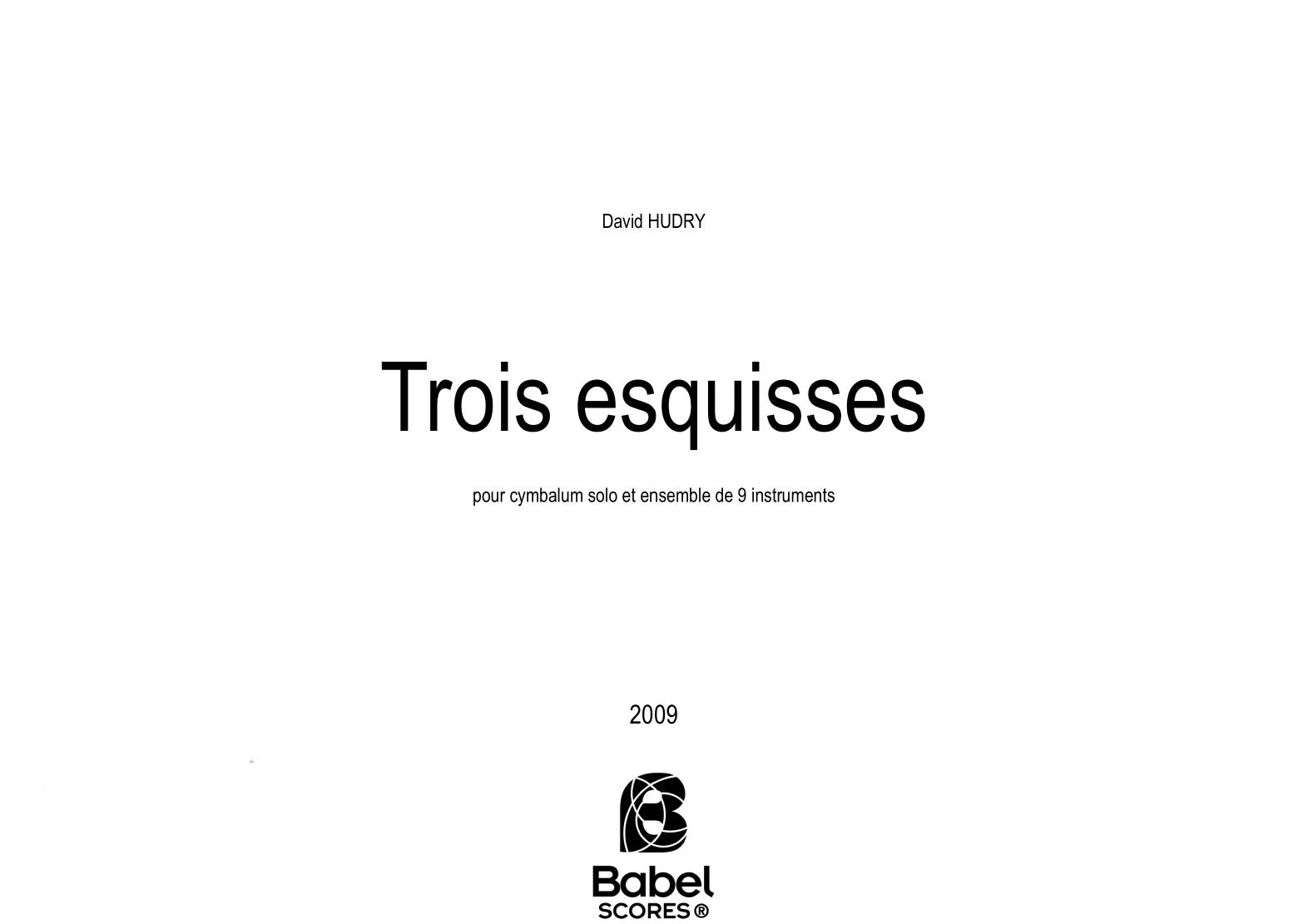 Trois Esquisses