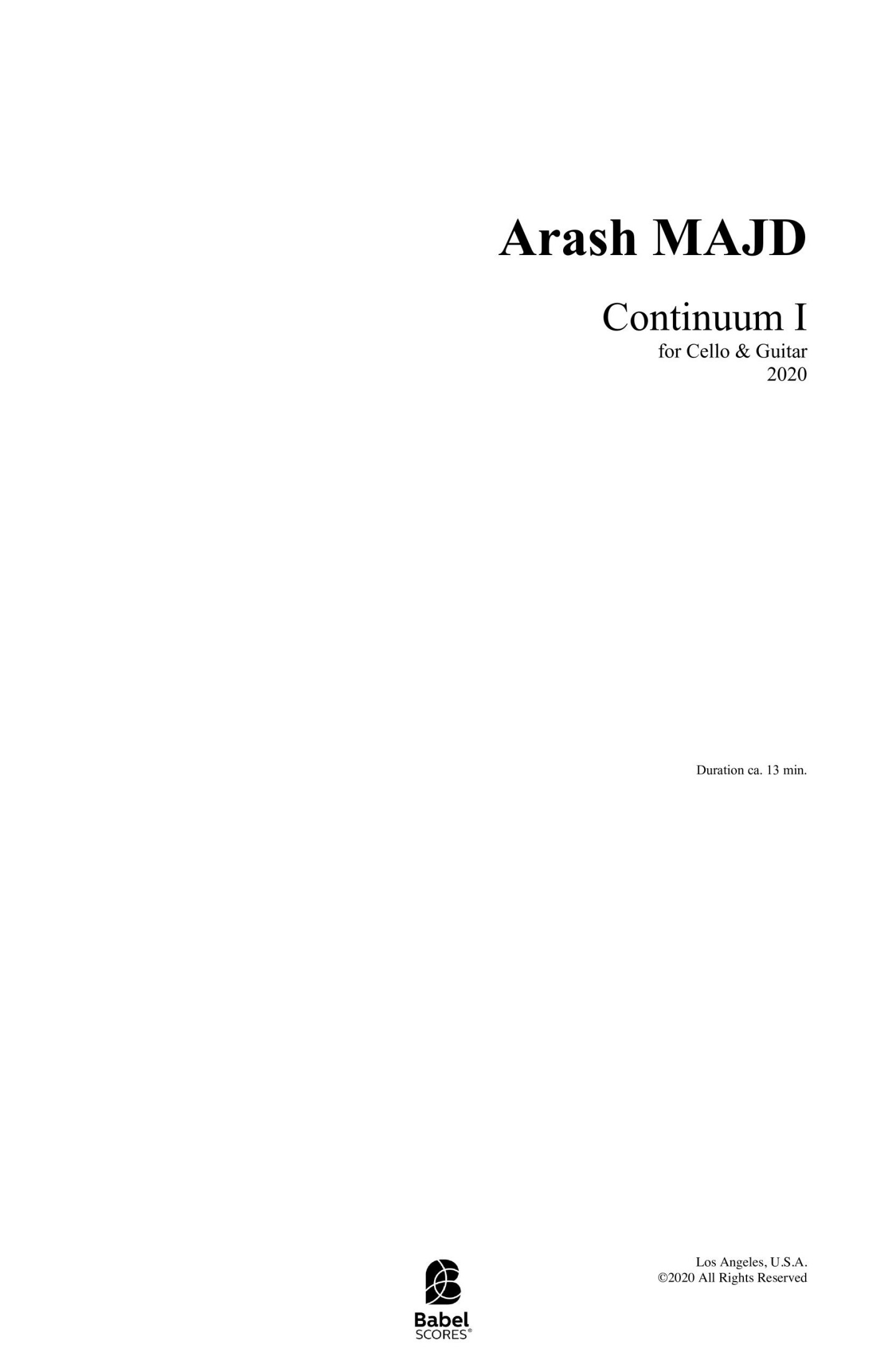 Continuum I