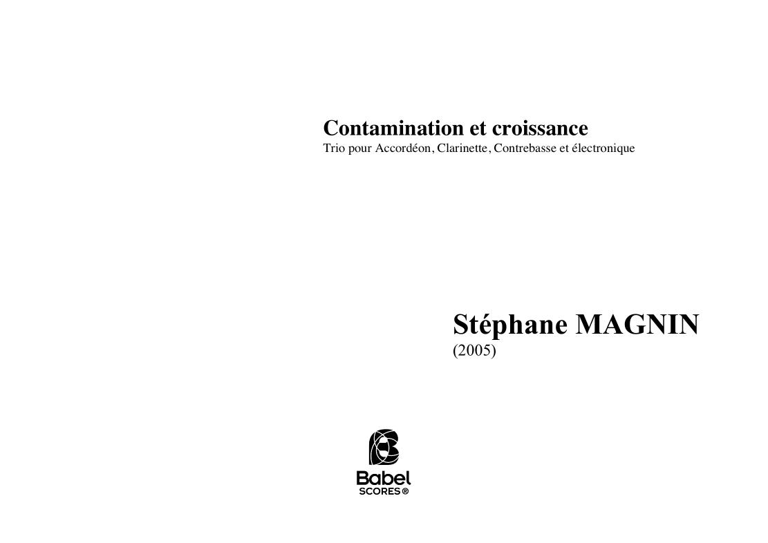 Contamination et croissance