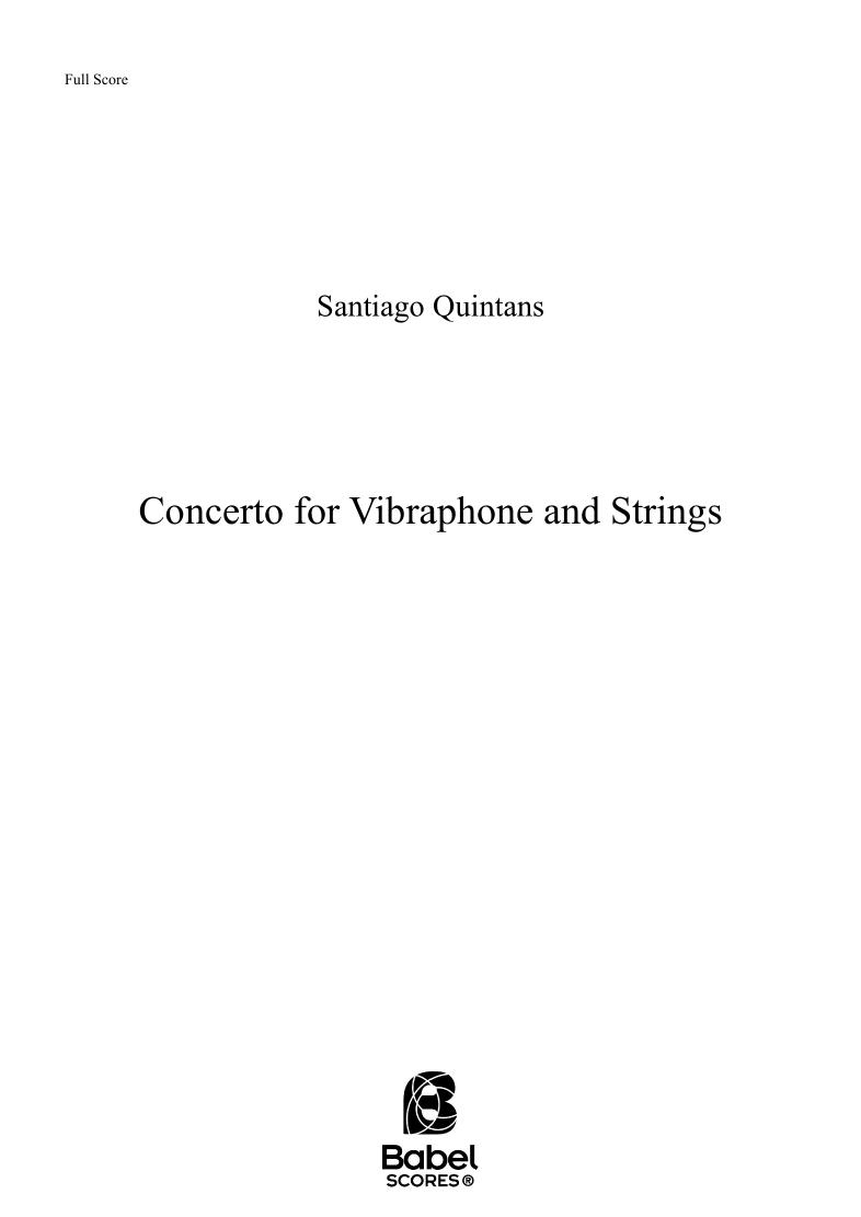 Concerto for Vibraphone and Strings