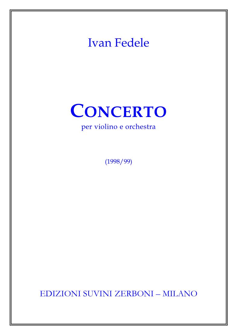 Concerto per violino e orchestra