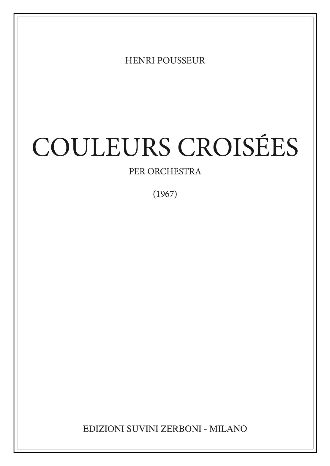 Couleurs croisees