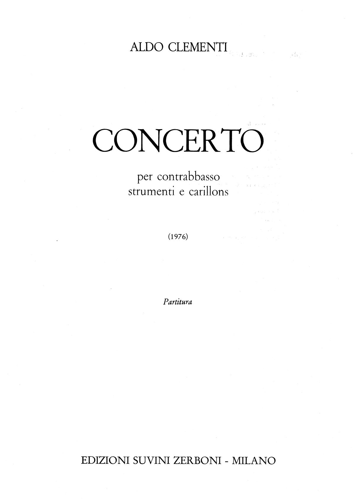 Concerto [contrabasso]