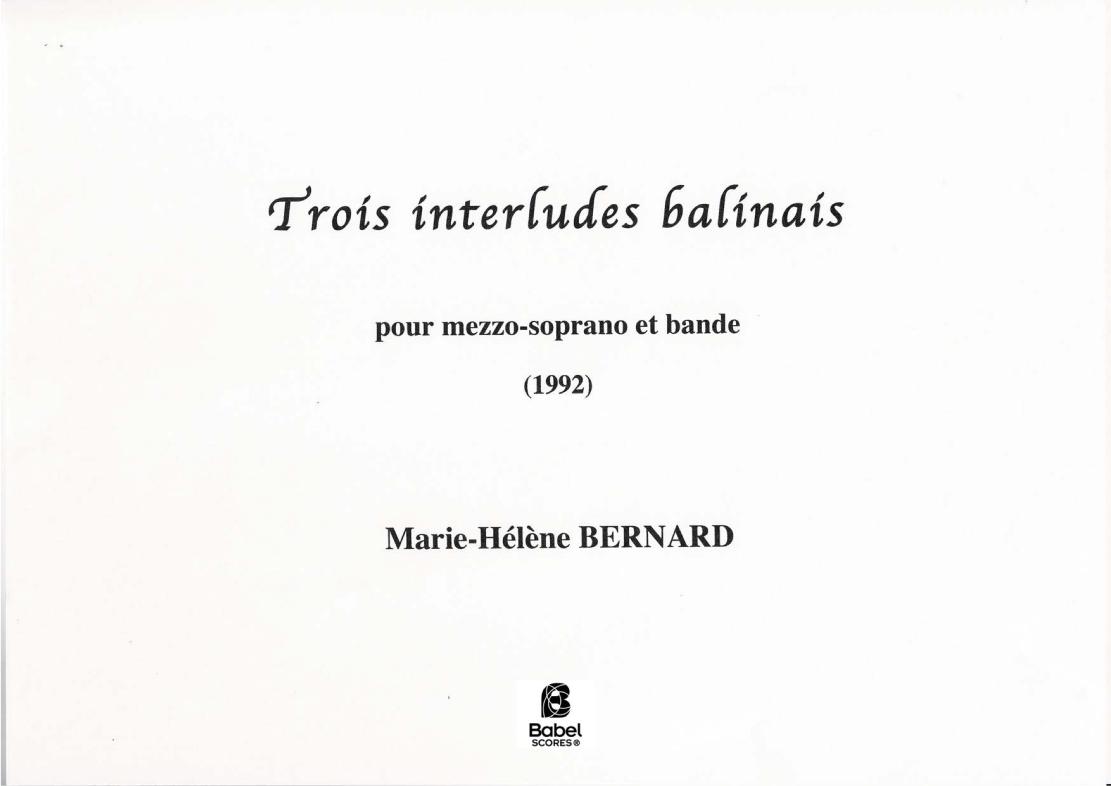 Trois interludes balinais