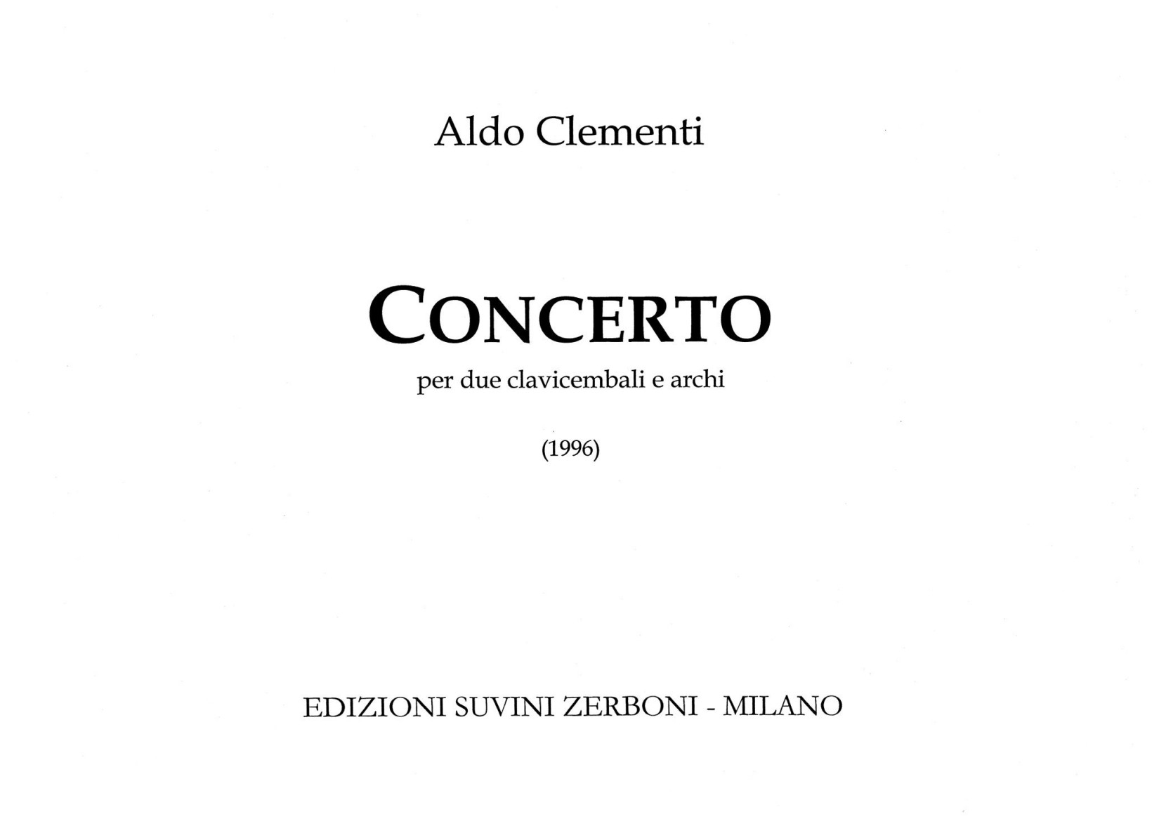 Concerto [clavicembalo]
