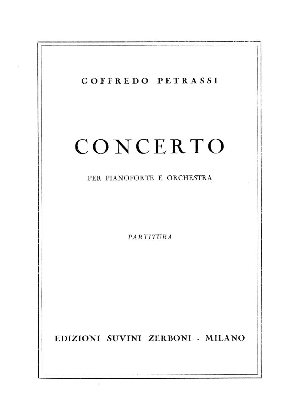 Concerto per pianoforte