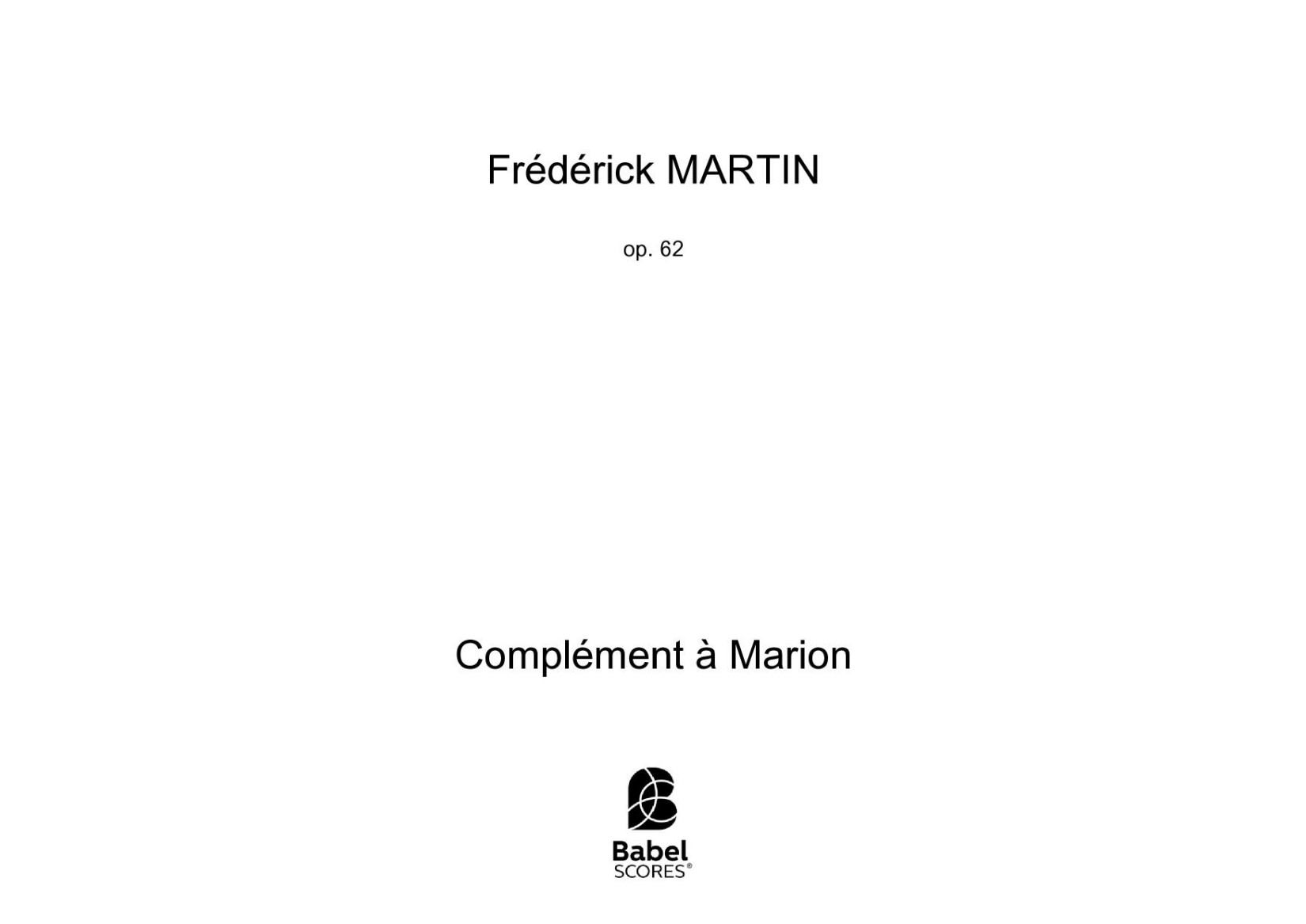 Complément à Marion