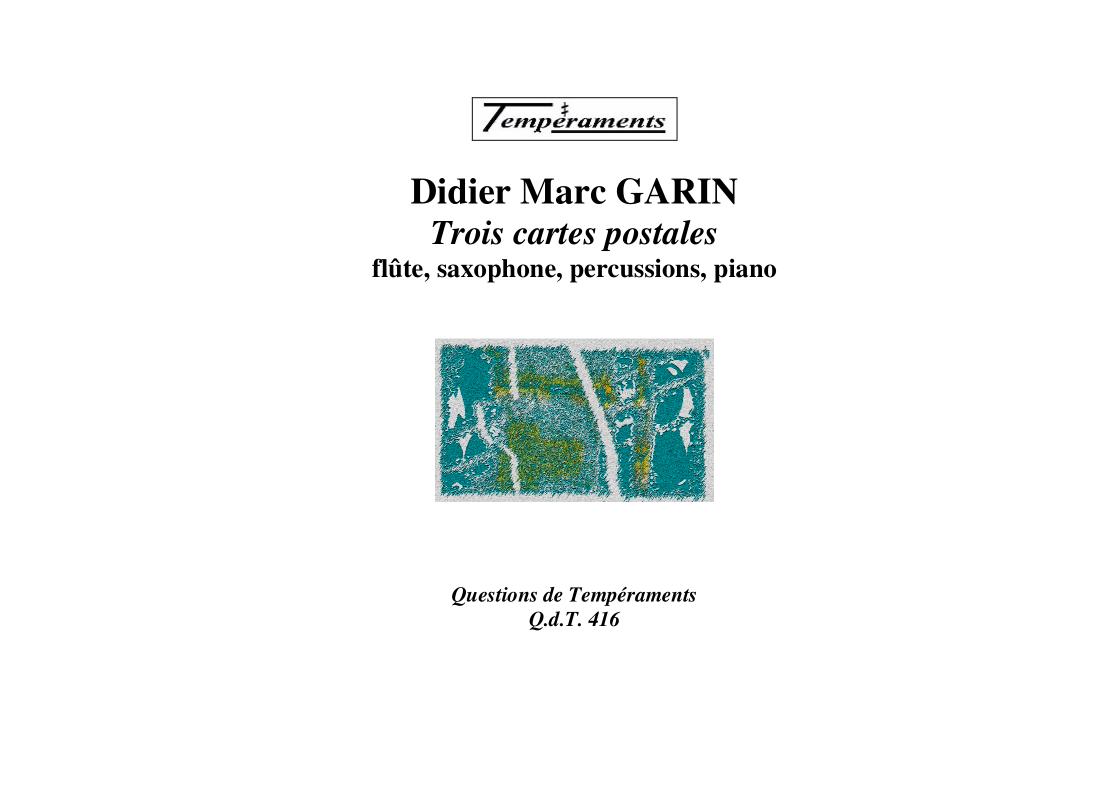 Trois cartes postales