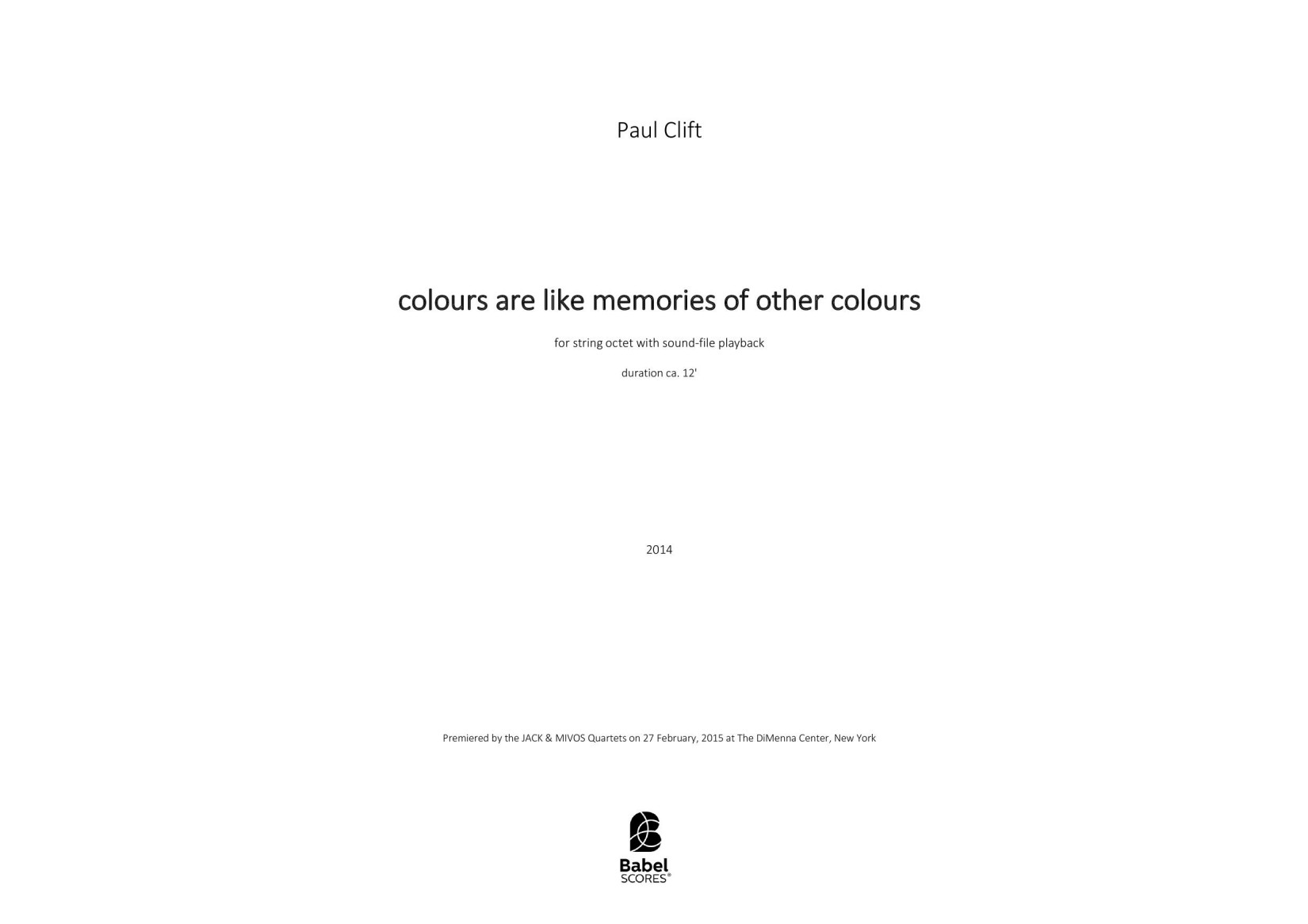 colours are like memories of other colours