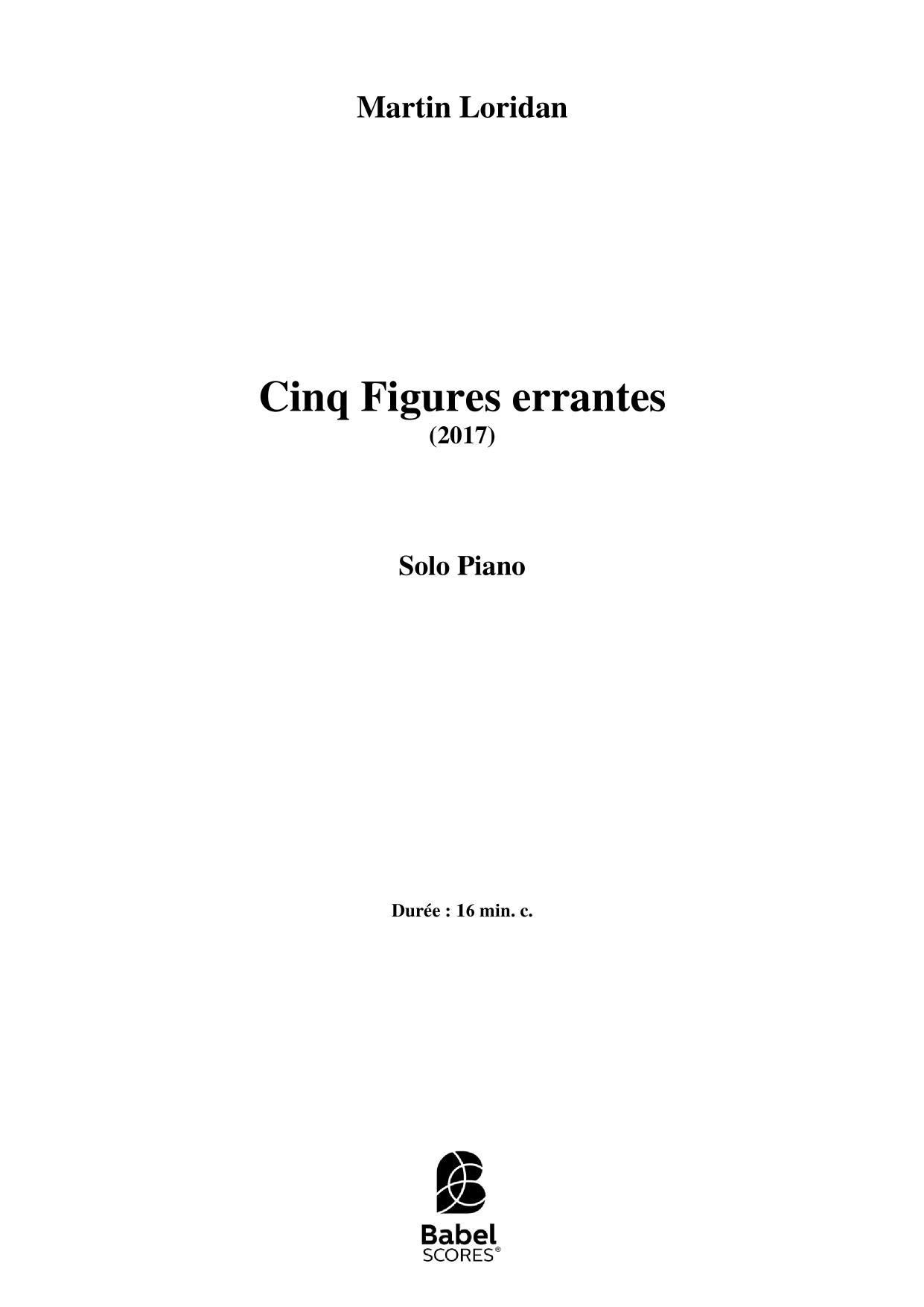 Cinq Figures Errantes
