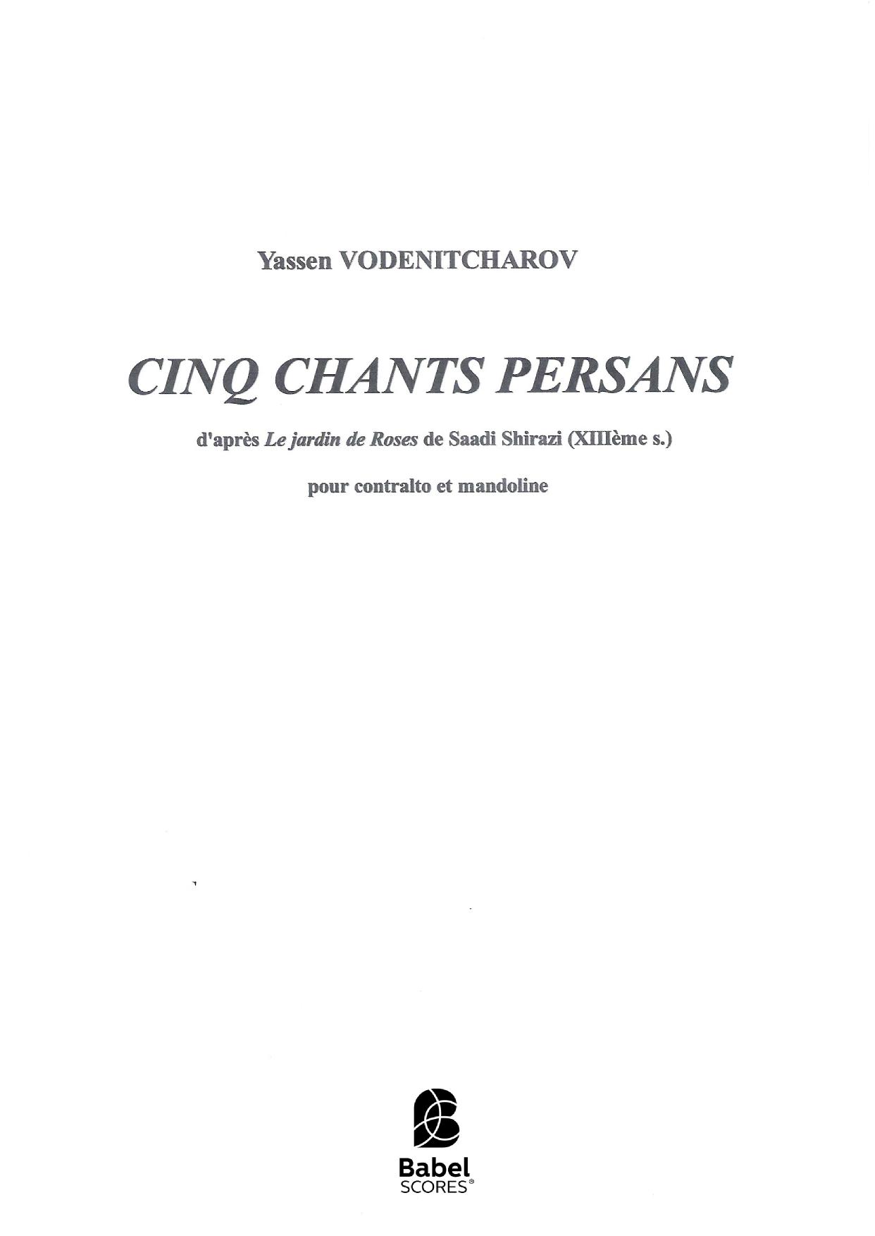 CINQ CHANTS PERSANS
