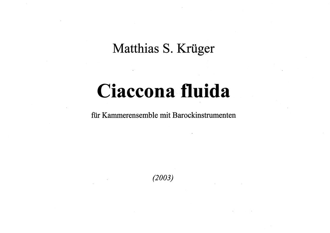 Ciaccona fluida