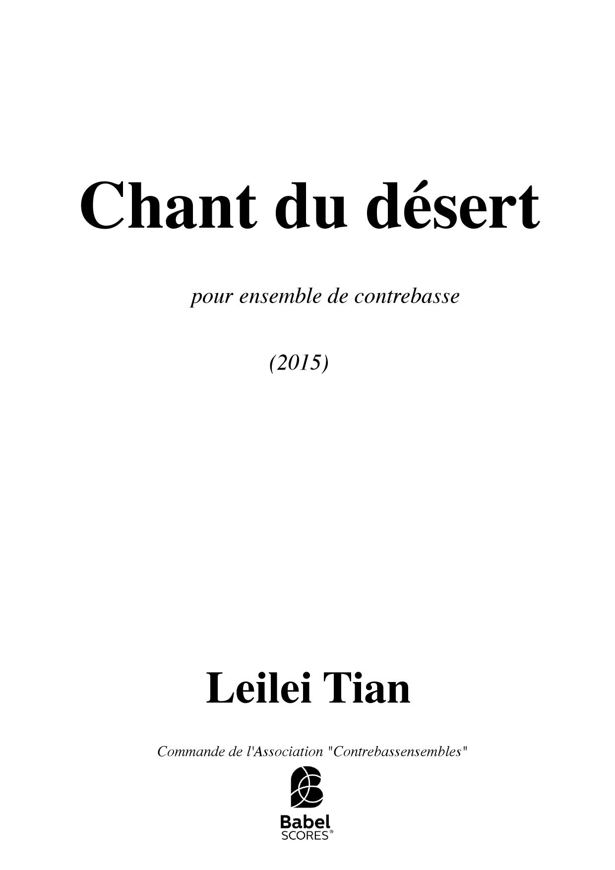 Chant du désert