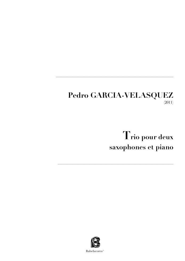 Trio pour deux Saxophones et Piano