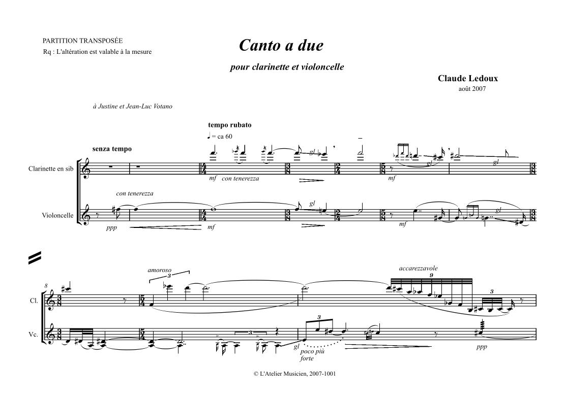 Canto a due