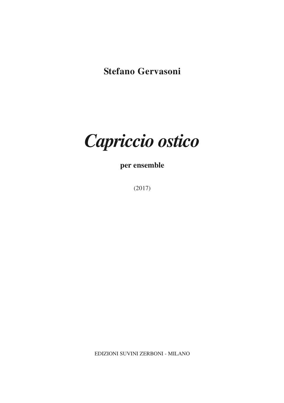 Capriccio ostico
