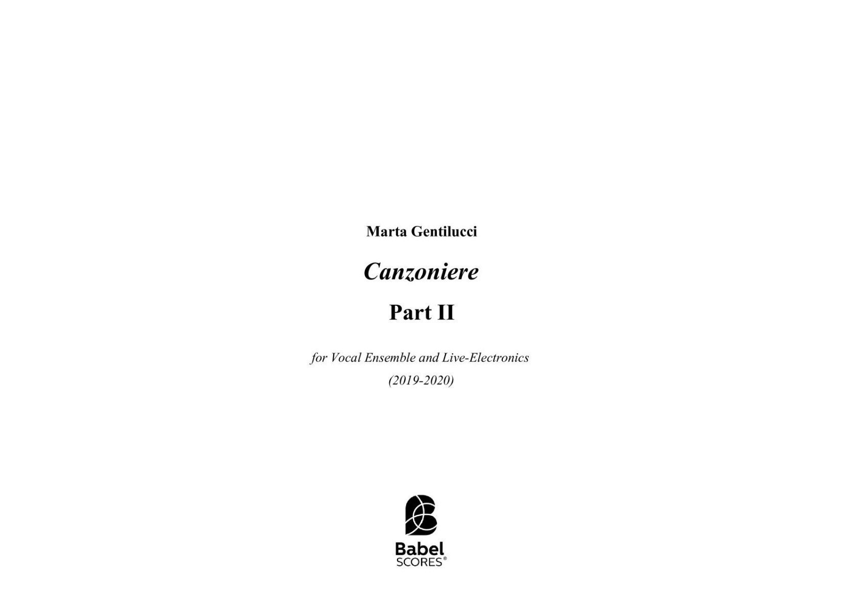 Canzoniere - Part II