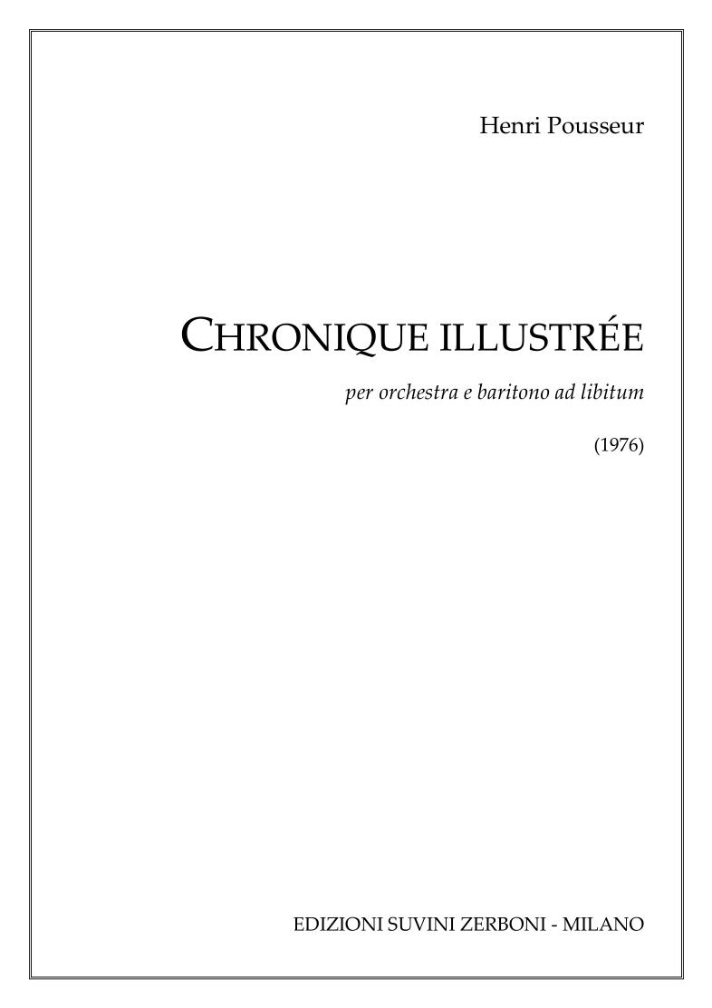 Chroniques illustrees ：Petite chronique illustree