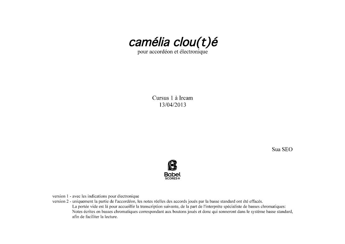 Camélia Clou(t)é II et III