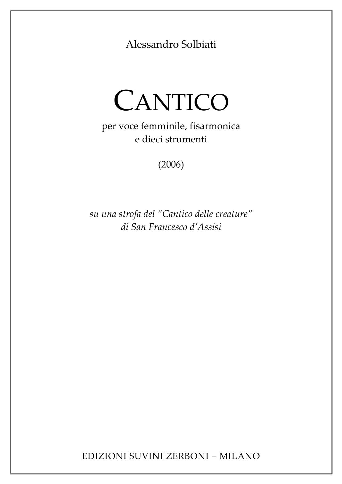 CANTICO