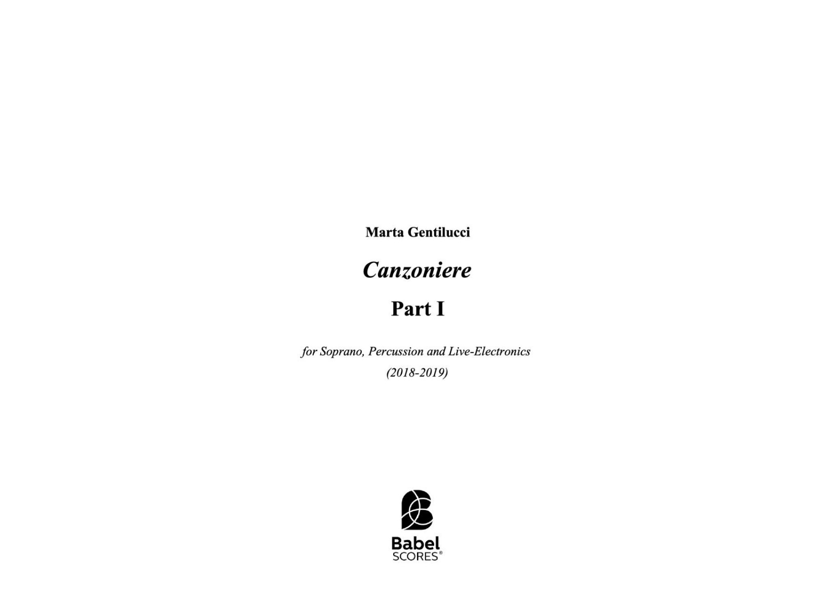 Canzoniere - Part I