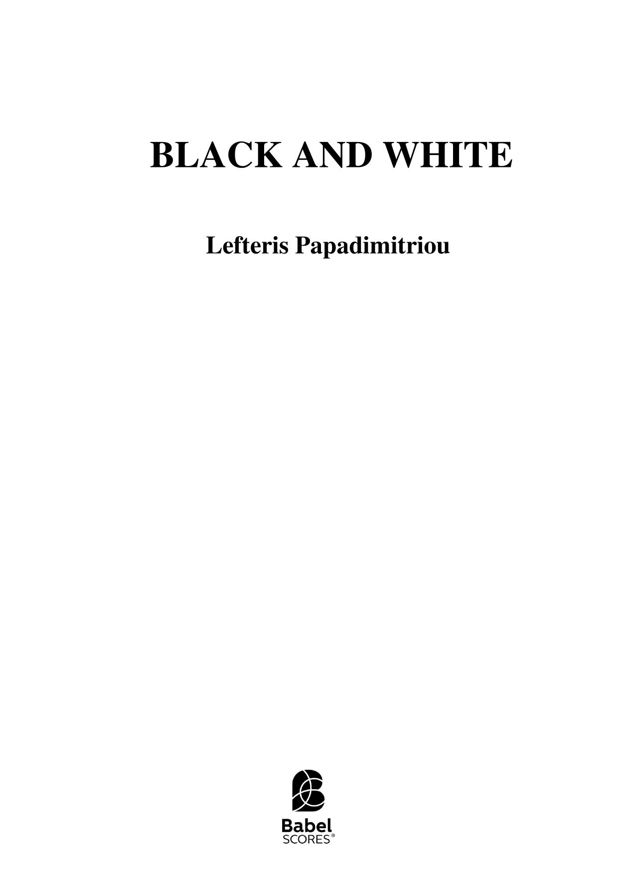 Black and White