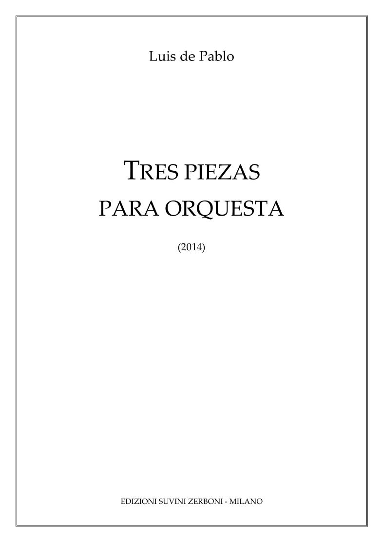Tres piezas para orquesta
