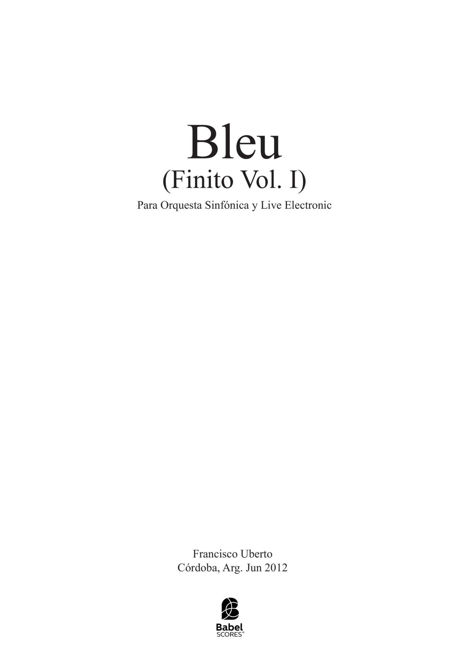 Bleu (finito vol1.)