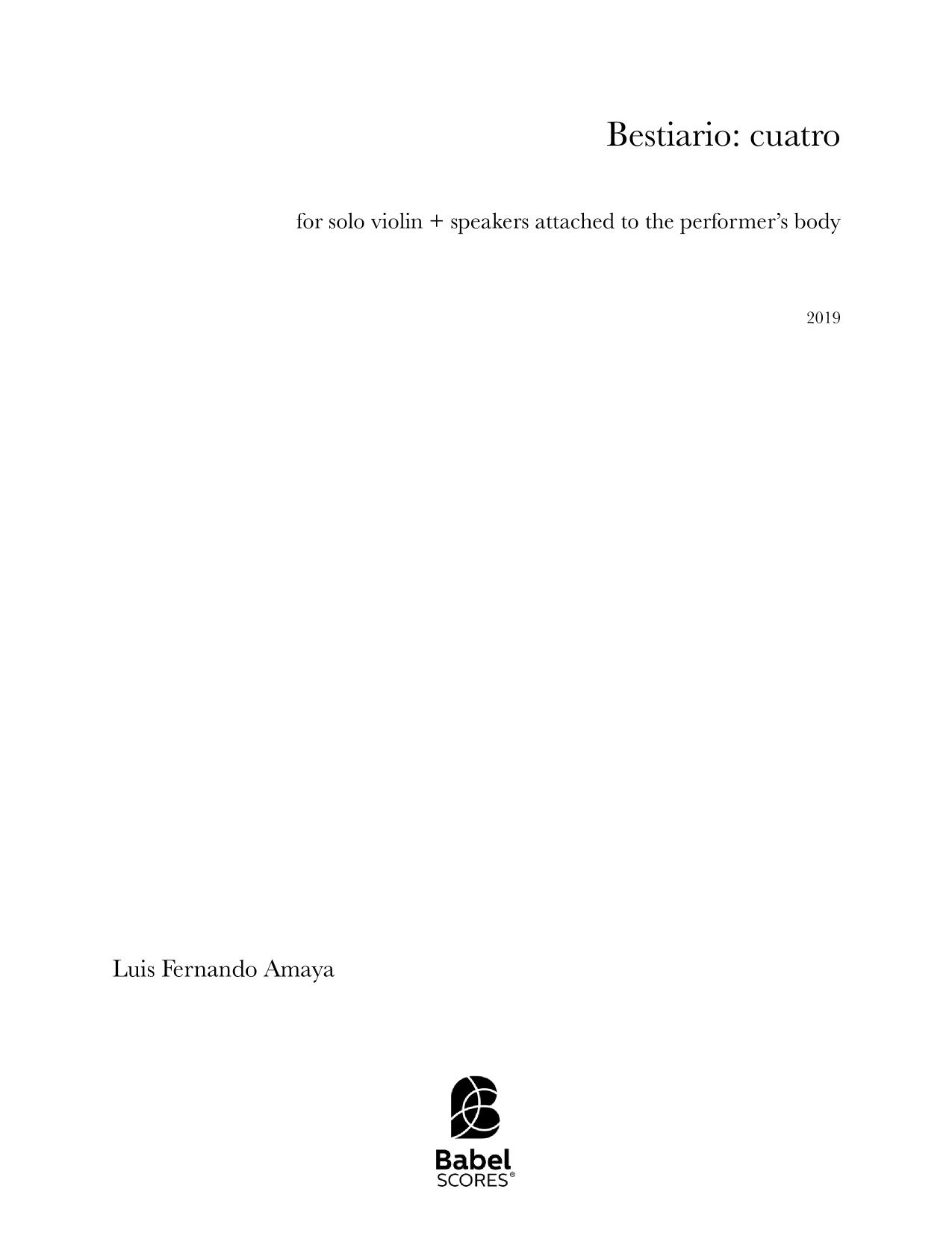 Bestiario：cuatro