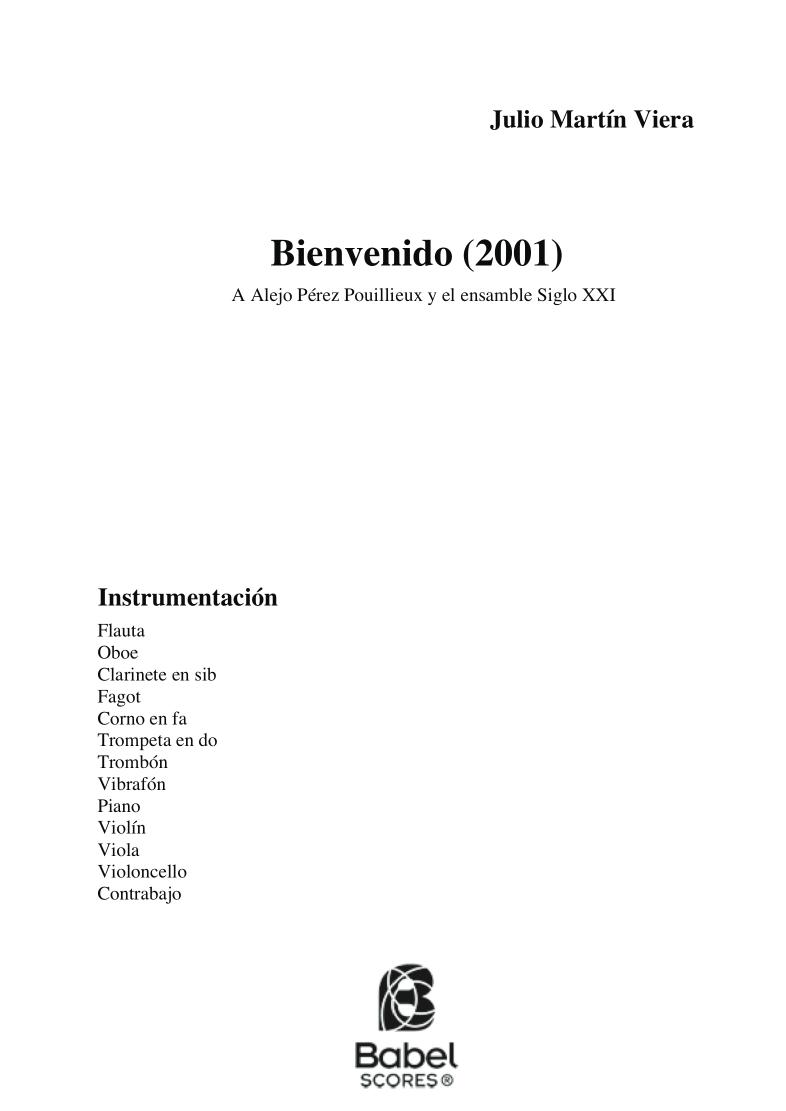 Bienvenido (2001)