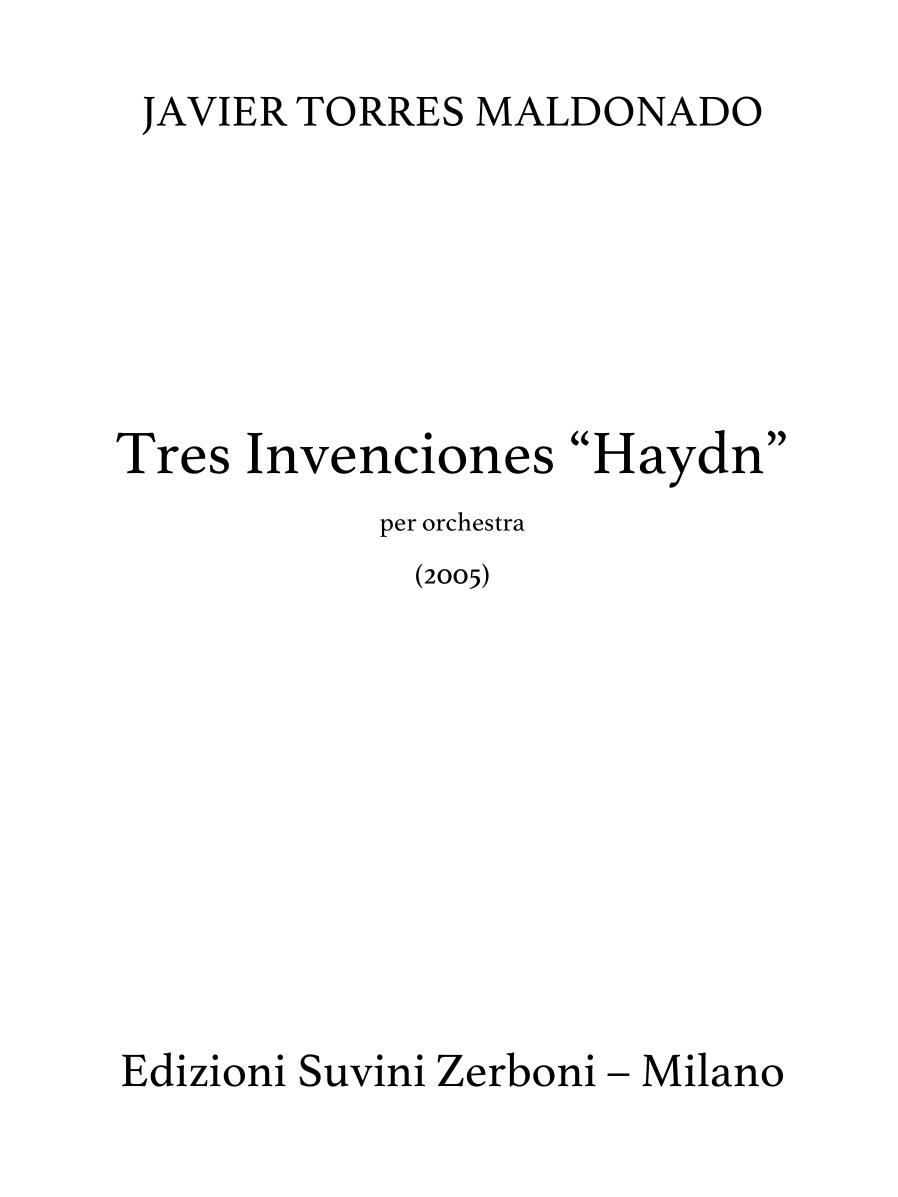 Tres invenciones Haydn