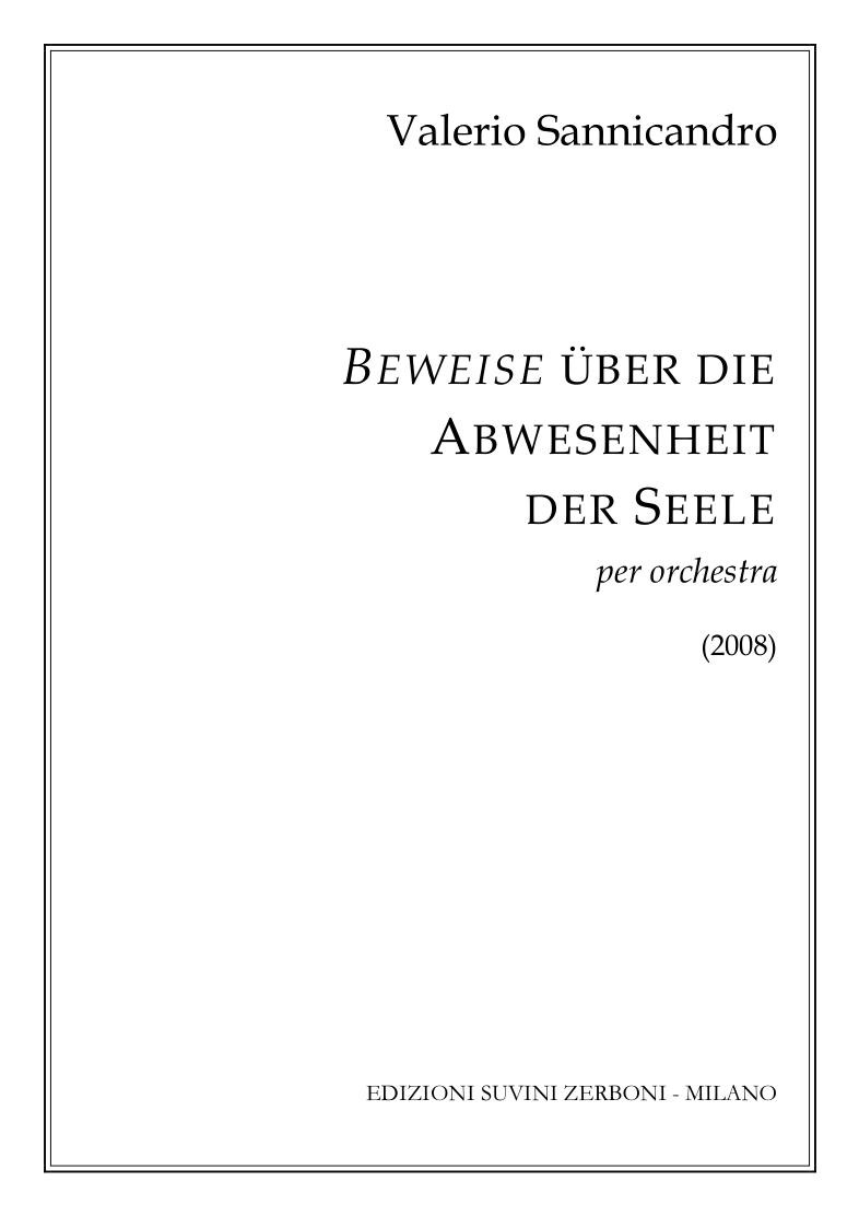 BEWEISE UBER DIE ABWESENHEIT DER SEELE