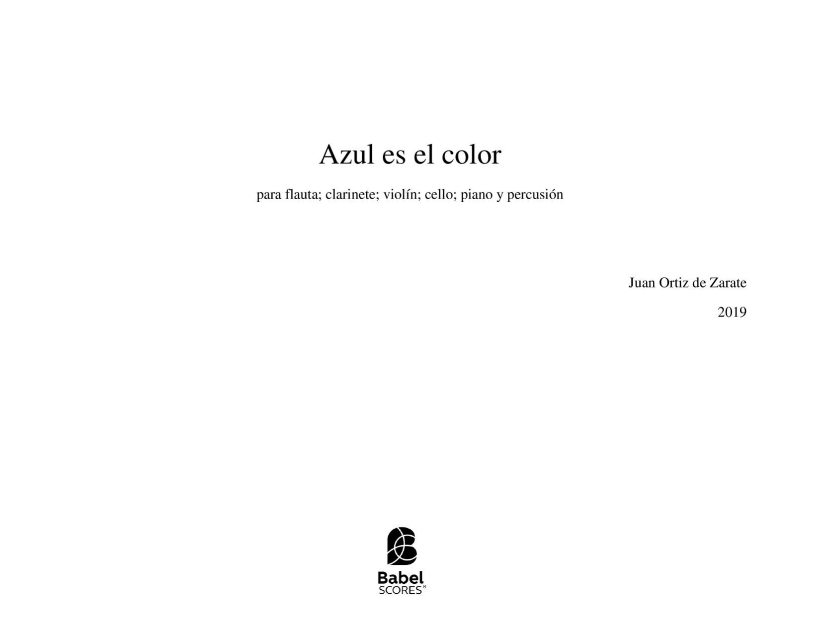 Azul es el color