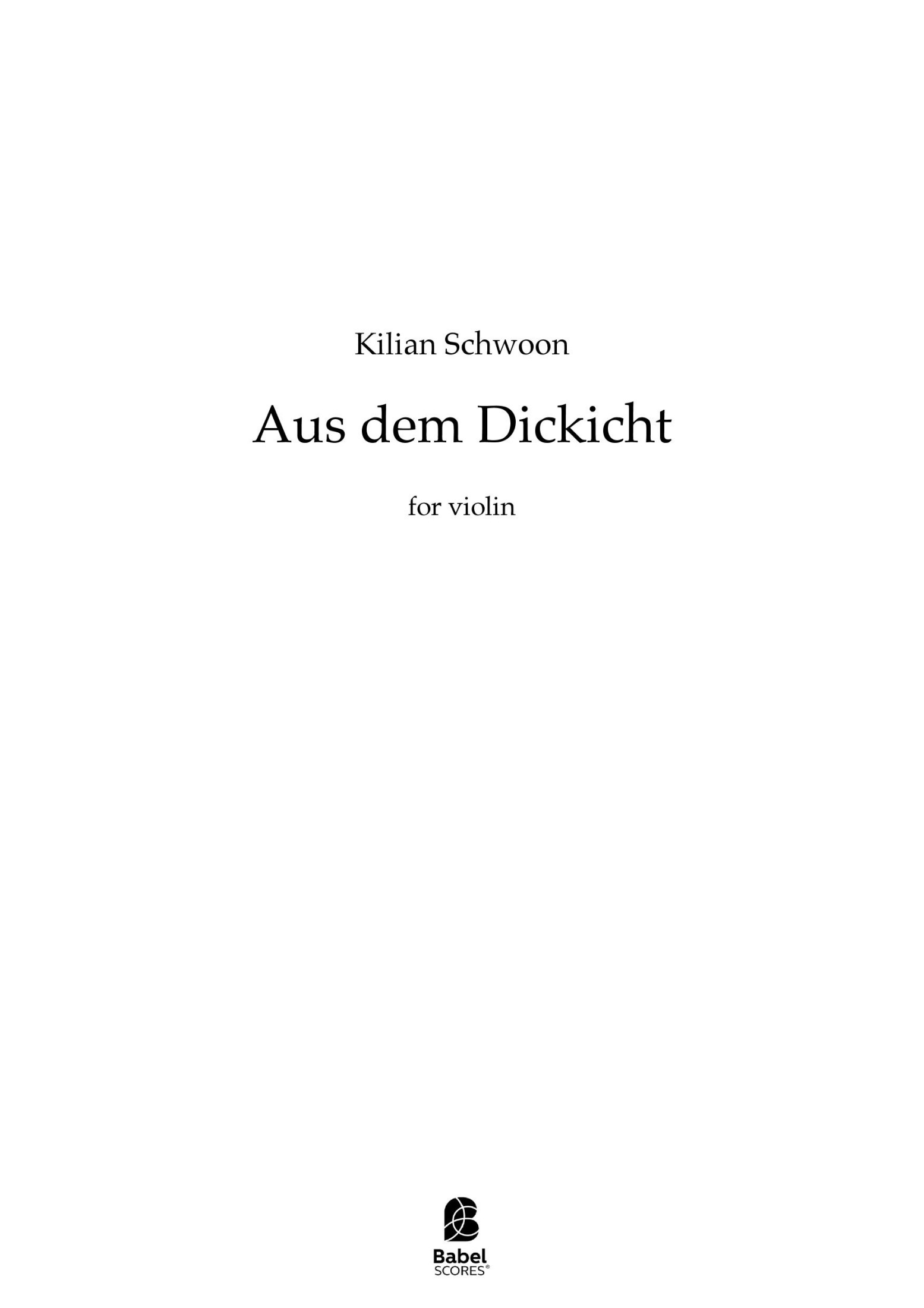 Aus dem Dickicht